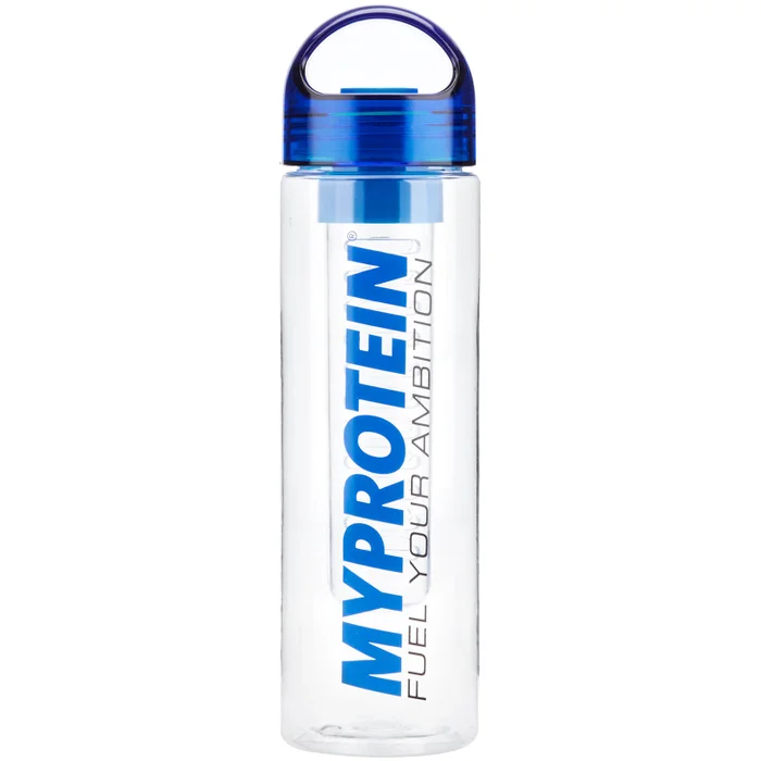 Myprotein láhev s louhovačem ovoce - Modrá