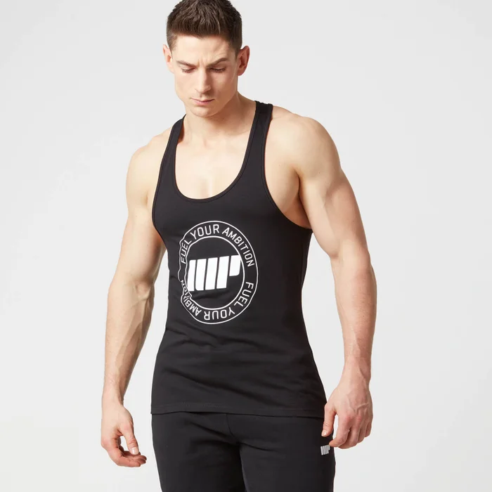 Myprotein Pánské Core Slogan Stringer tílko