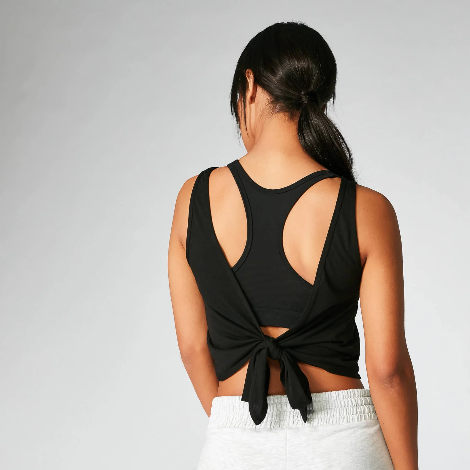 Tie-Up tílko - Černé - XS Obrázek 1