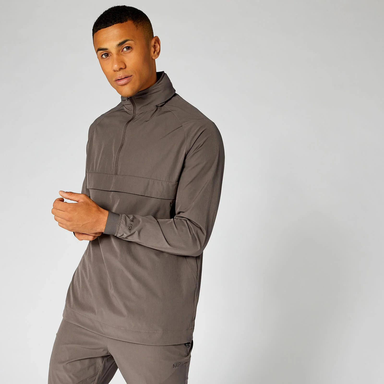 Pace tkaná bunda s ½ zipem - Driftwood - XS Obrázek 1