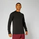 Aero Knit tričko s dlouhým rukávem - Černý melír