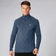 Performance top s ¼ zipem - Indigo melír