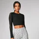Síťovaný Power crop top