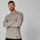 Luxe klasické Crew tričko s dlouhým rukávem - Břidlicově šedá