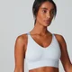 Luxe bezešvá sportovní podprsenka - Břidlicově šedá