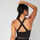 MP Shape bezešvá Cross-Strap podprsenka - Černá