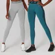 Curve legíny (2 Pack - Stříbrné/Černé)