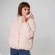 Zkrácený puffer kabát - Navy