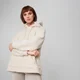 Sherpa mikina - Krémová