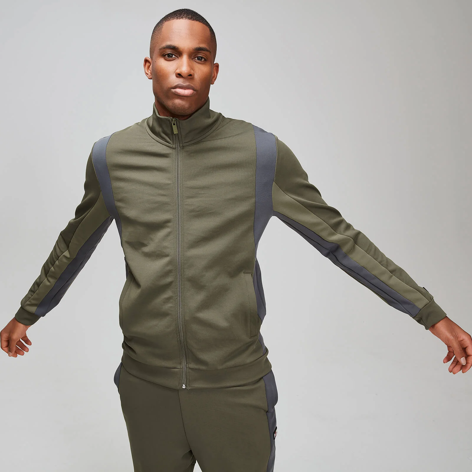 Colourblock Běžecká bunda - Břízová - XS Obrázek 1