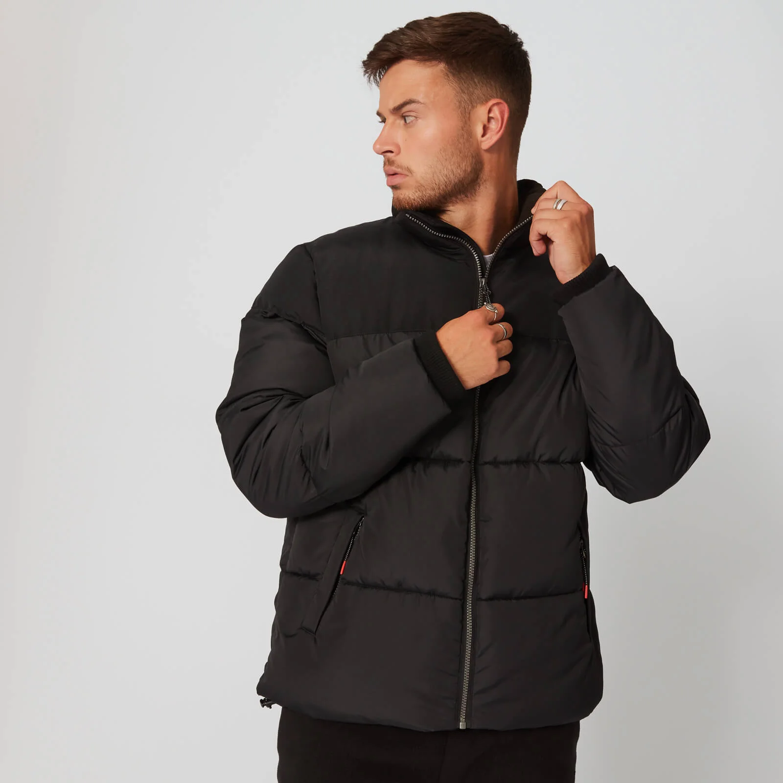 Double Panel Puffer bunda - Černá - XS Obrázek 1