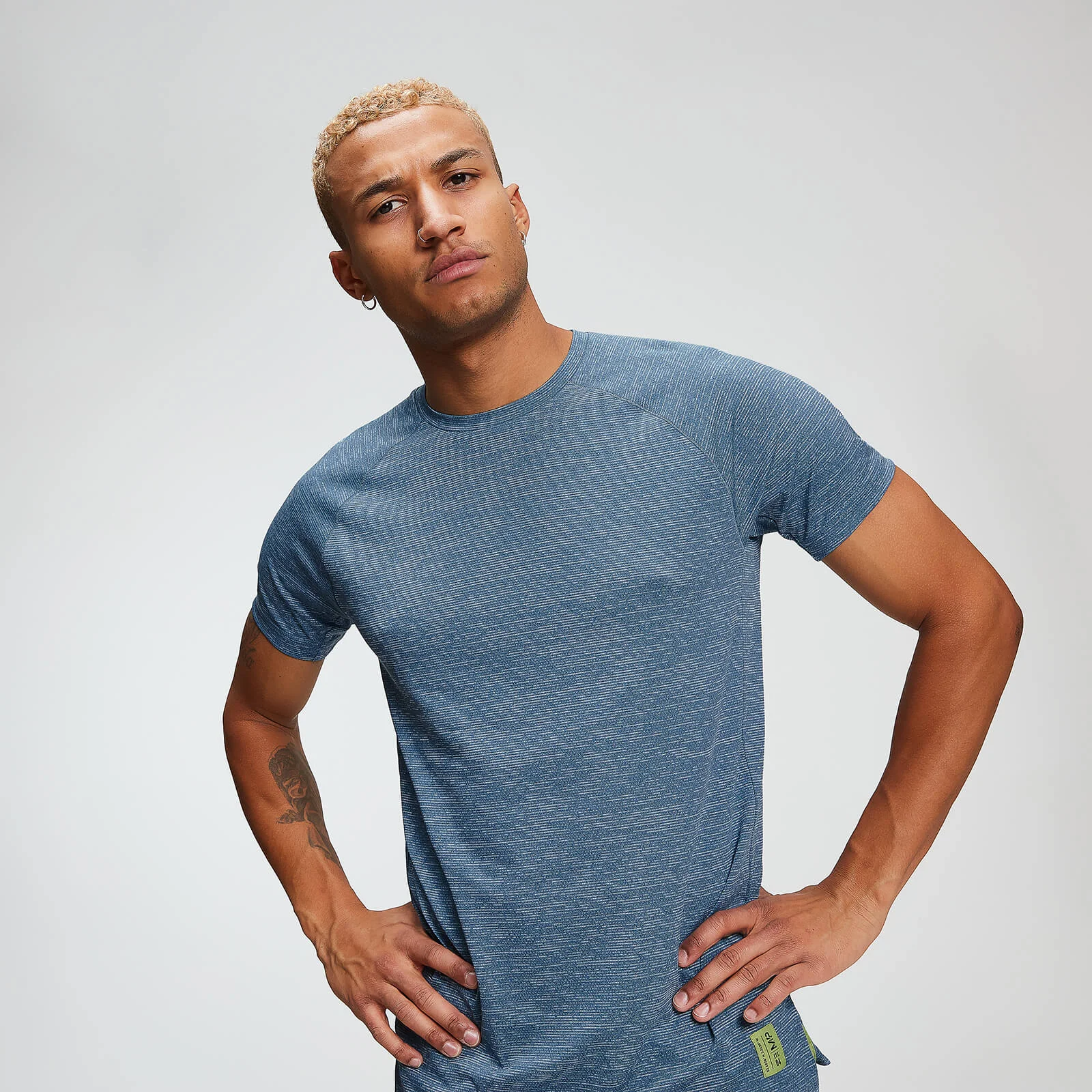 MP Men's Training T-Shirt - Washed Blue Marl - XS Obrázek 1