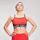 Dámský Crop Top s barevnými panely - Červený