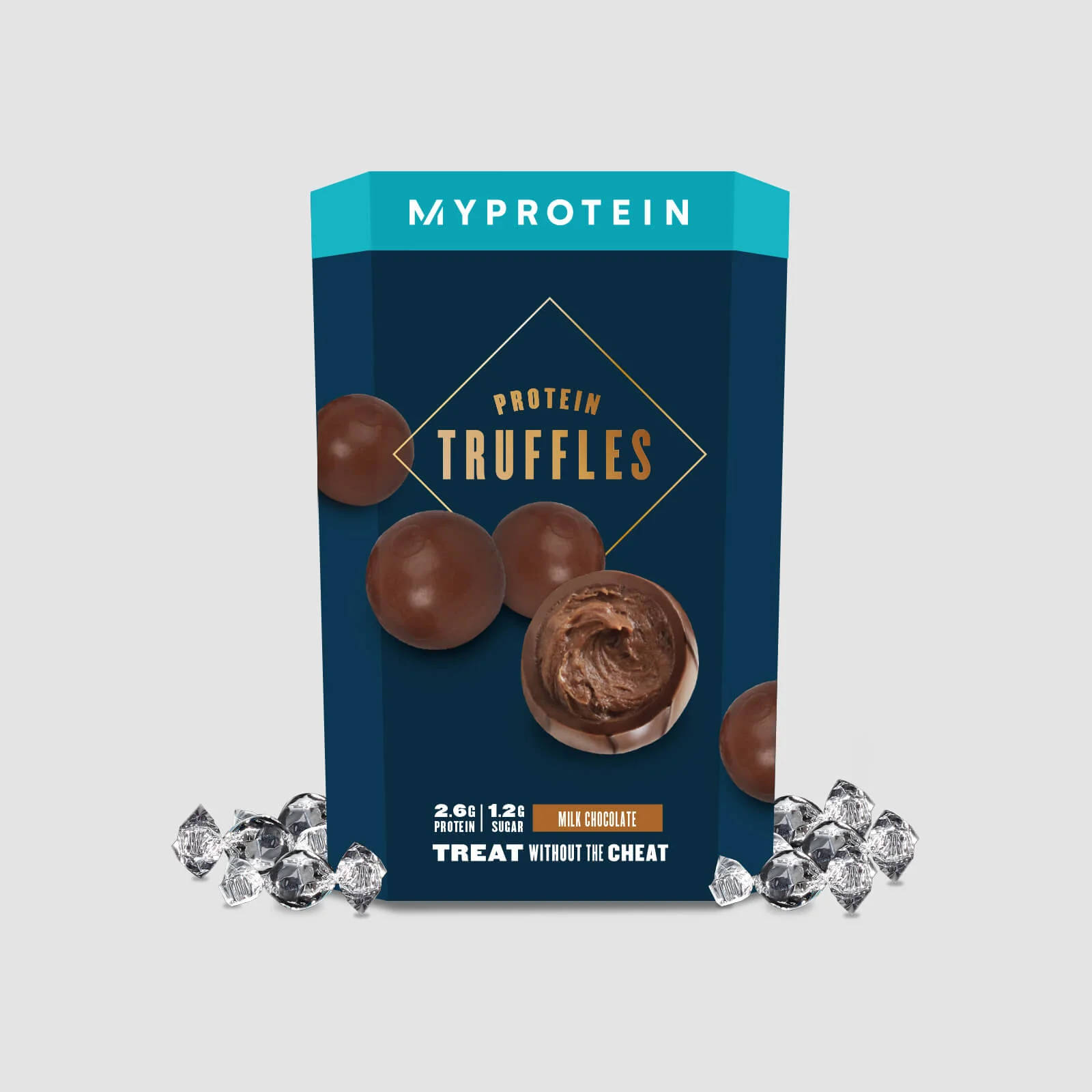 Proteinovo-čokoládové Truffle - 12 x 10g - Mléčná čokoláda Obrázek 1