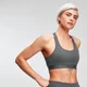 MP Power Cross Back sportovní podprsenka - Tmavě šedá