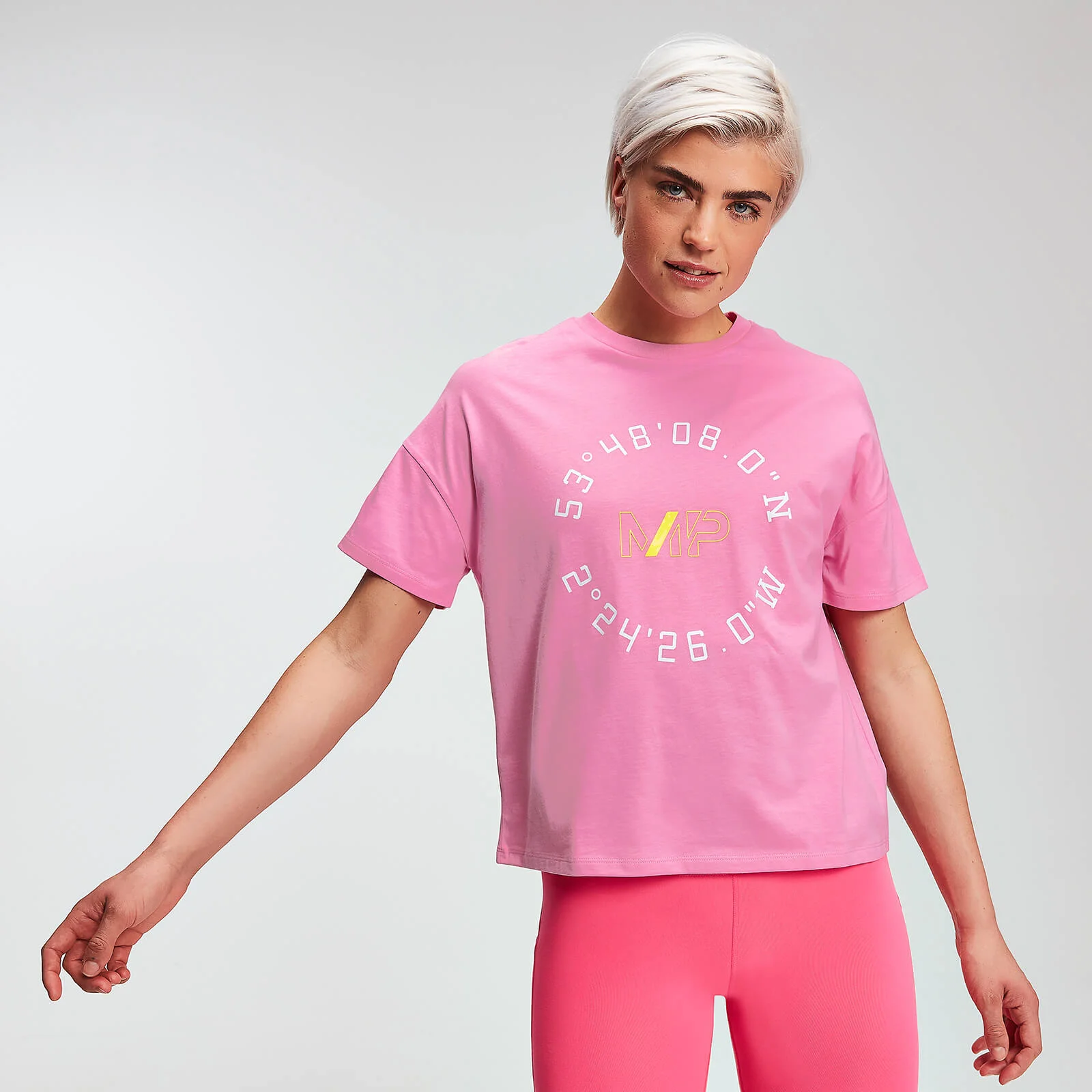 Myprotein dámské Power Graphic tričko - Růžové - XS Obrázek 1