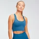 MP dámská bezešvá sportovní podprsenka s překříženými ramínky Shape Seamless Ultra – Modrá