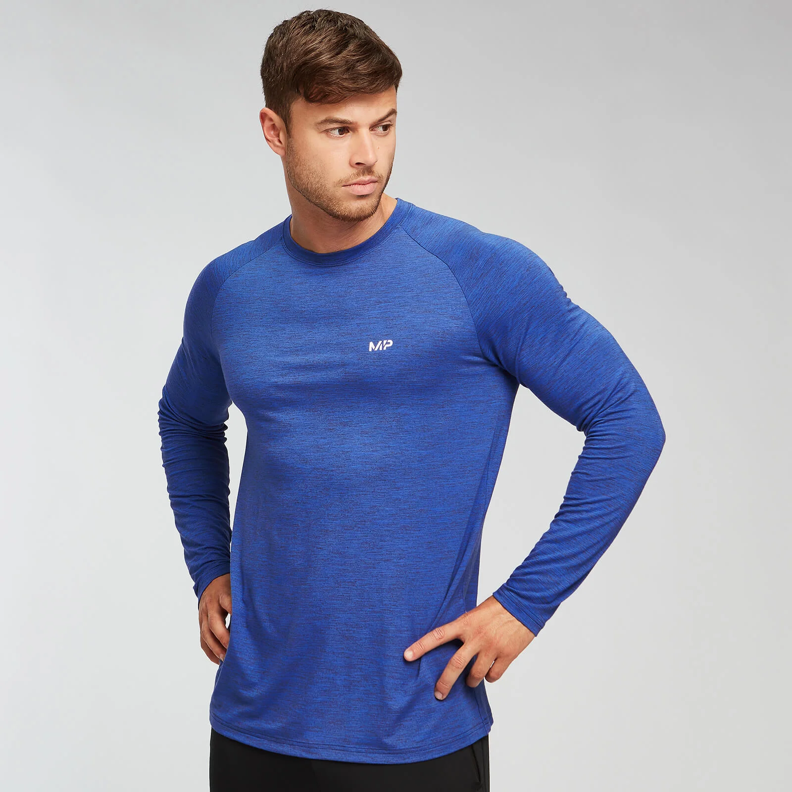 MP Performance tričko s dlouhým rukávem - Černo-modré - XS Obrázek 1