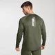 MP pánský top s dlouhým rukávem s potiskem - Army zelená