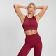 MP dámská žebrovaná bezešvá sportovní podprsenka Training − Fialová