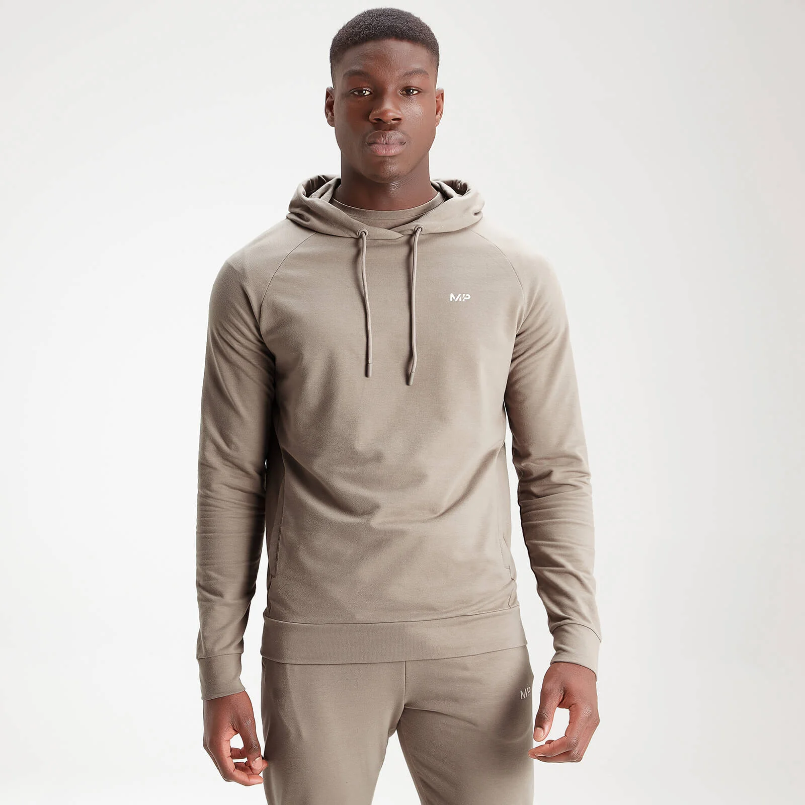 MP Men's Form Pullover Hoodie - Taupe - XXS Obrázek 1