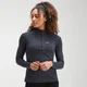 MP Dámský Performance Zip Training Top – Černý / Šedočerný Melír