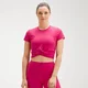 MP Dámský Power Crop Top s Krátkým Rukávem – Růžový