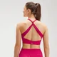 MP Dámská Power Cross Back Sportovní Podprsenka – Růžová