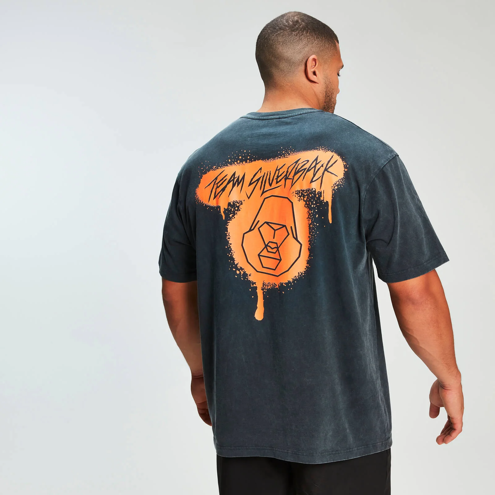 MP x Zack George Acid Wash Oversized Tee - Neon Orange - XS Obrázek 1