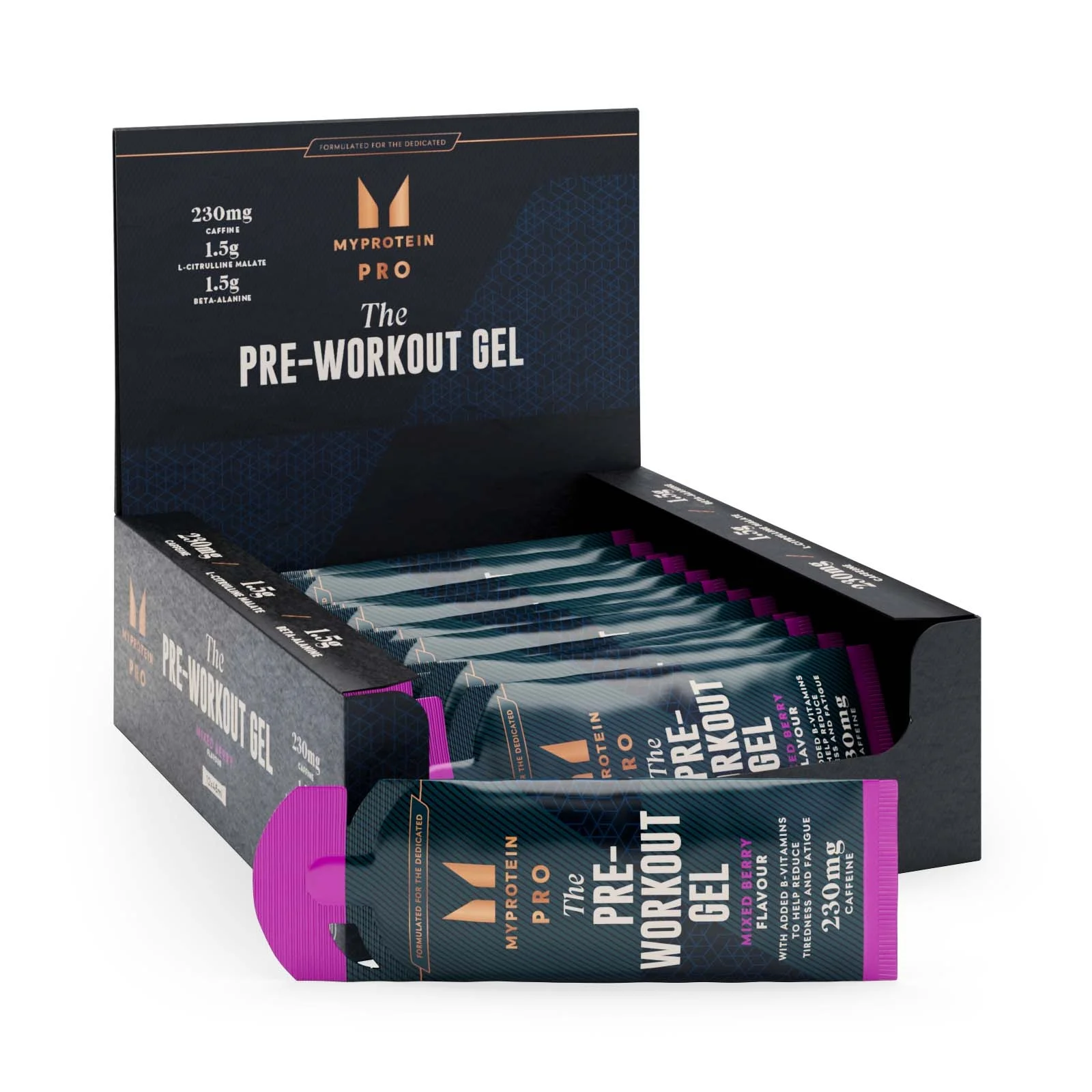 Pre-Workout Gel - 12 x 50g - Berry mix Obrázek 1
