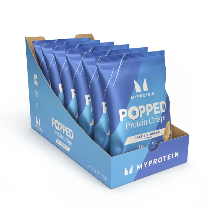 Pufované proteinové chipsy