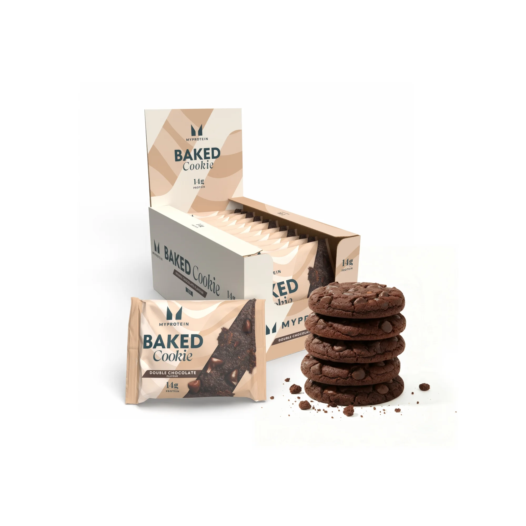 Pečená proteinová sušenka - 12 x 75g - Double Chocolate Chip Obrázek 1