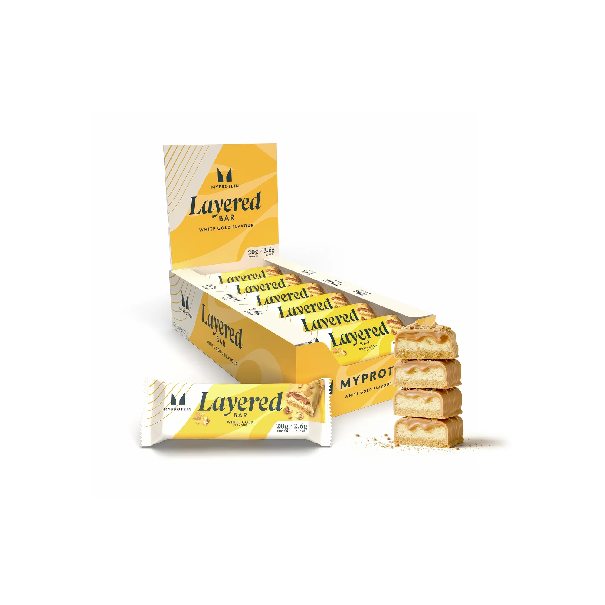 Šestivrstvá proteinová tyčinka - 12 x 60g - White Gold Obrázek 1