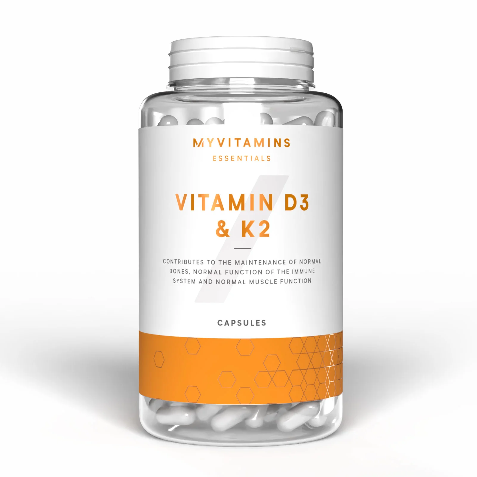 Vitamín D3 a K2 v kapslích - 90CAPSULES, 90Porcí Obrázek 1