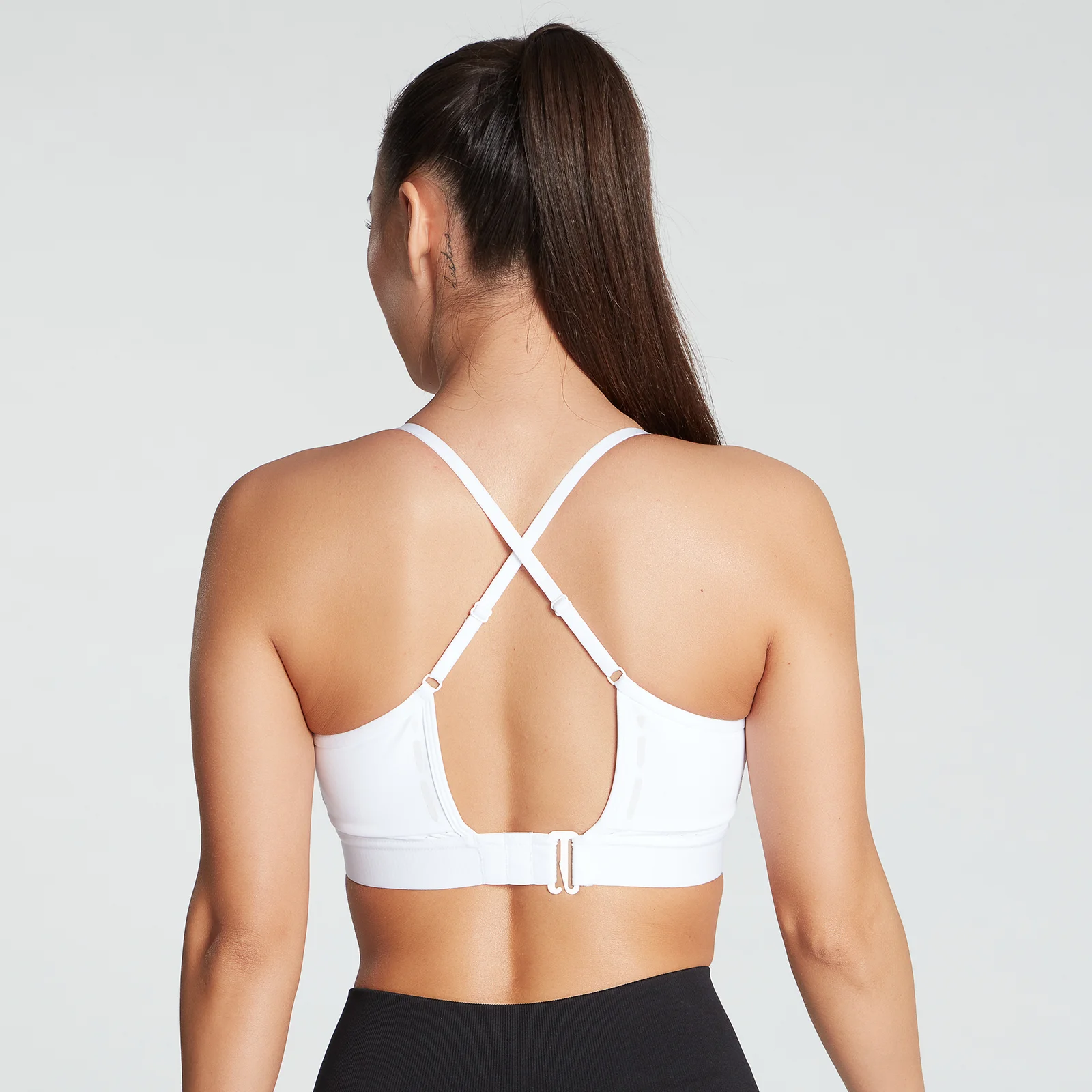 MP Women's Power Ultra Strappy Sports Bra- White - XXS Obrázek 1