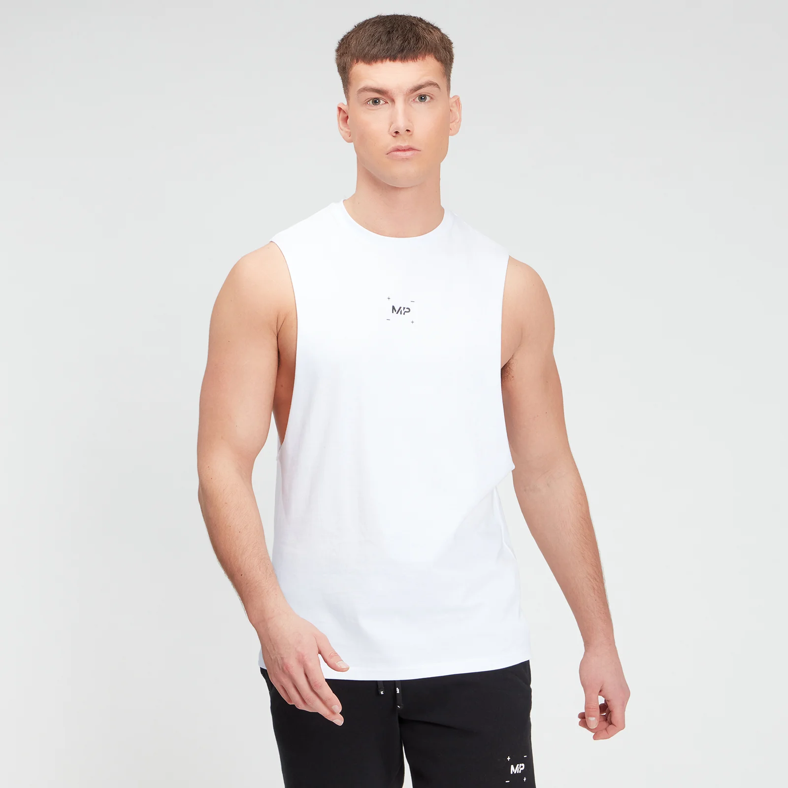 MP Men's Central Graphic Tank - White - XXS Obrázek 1