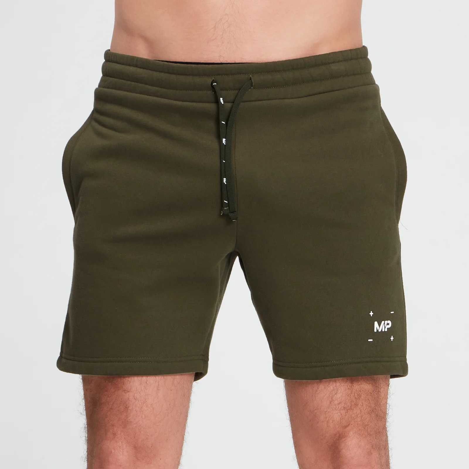 MP Men's Central Graphic Shorts - Dark Olive - XXS Obrázek 1