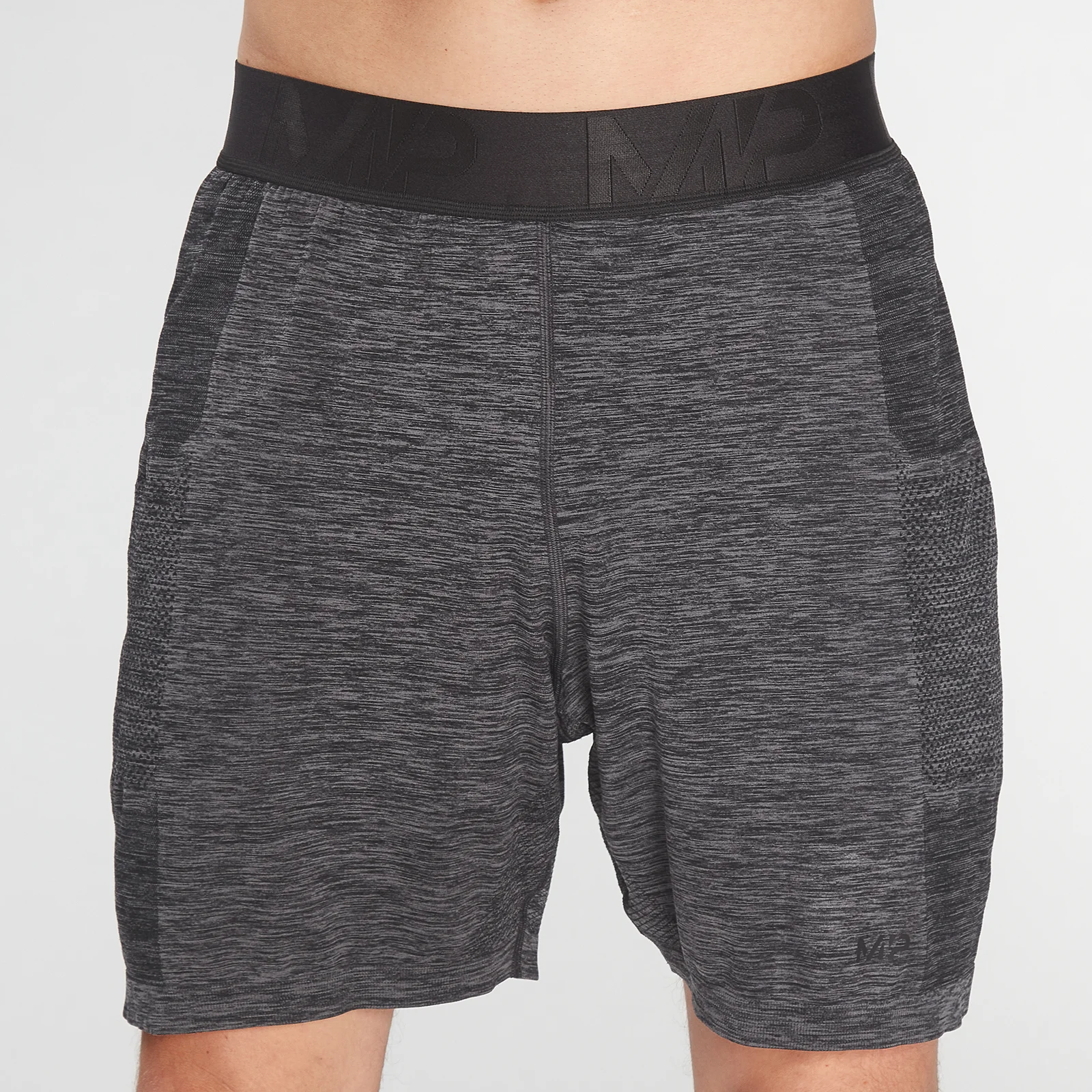 MP Men's Essential Seamless Shorts- Storm Grey Marl - XXS Obrázek 1