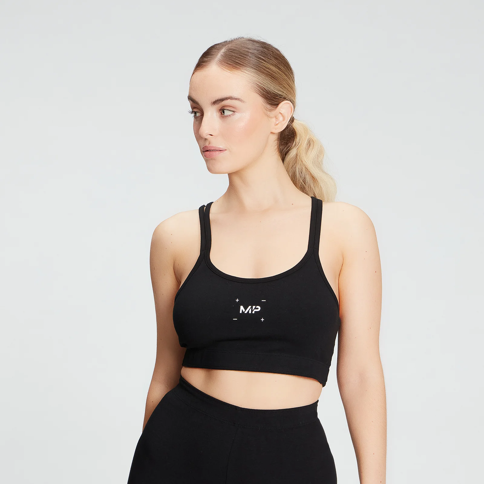 MP Women's Central Graphic Bra - Black - XXS Obrázek 1