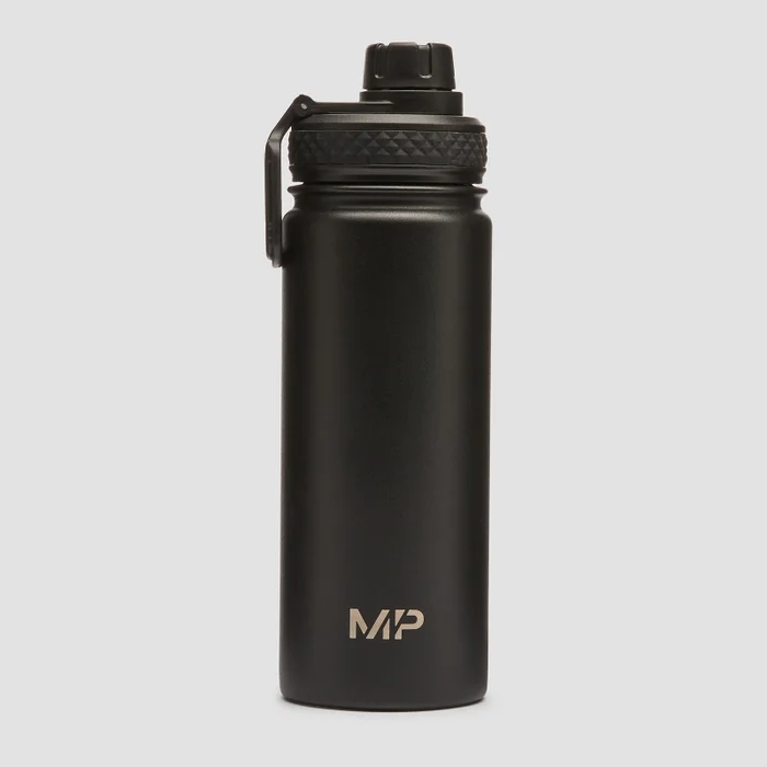 MP Střední Kovová Láhev na Vodu – Černá – 500 ml