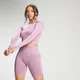 MP dámské zkrácené bezešvé triko s dlouhým rukávem Tatiana Shape Seamless – růžové