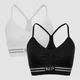 MP Women's Seamless Bralette - Black/White (2 Pack)