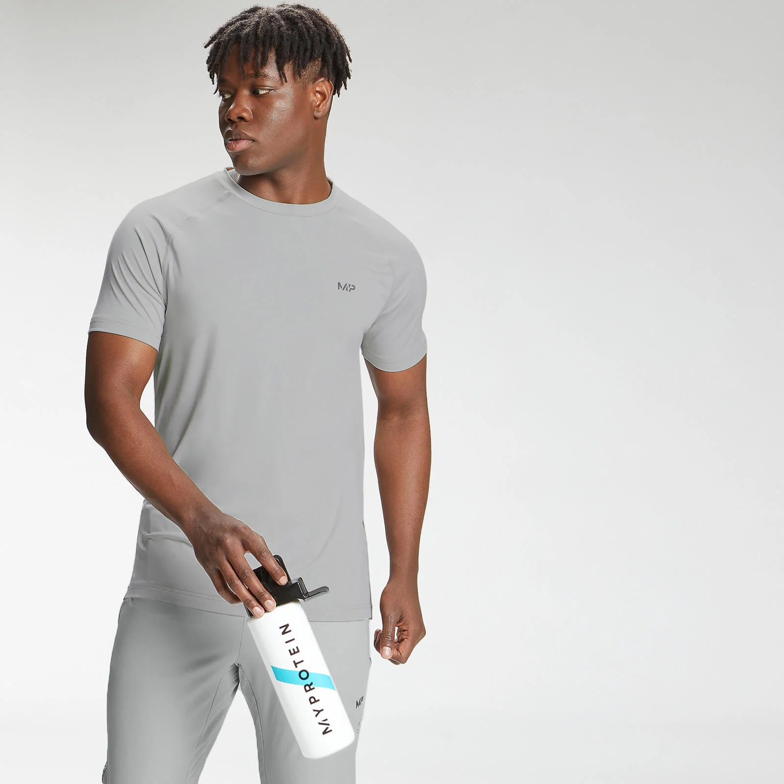 MP pánské tričko s krátkým rukávem Tempo – chromové - XXS Obrázek 1