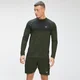 MP Pánský Essential Seamless Top s Dlouhým Rukávem – Vinný List Melír