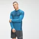 MP Pánský Essential Seamless Top s Dlouhým Rukávem – Zářivě Modrý Melír