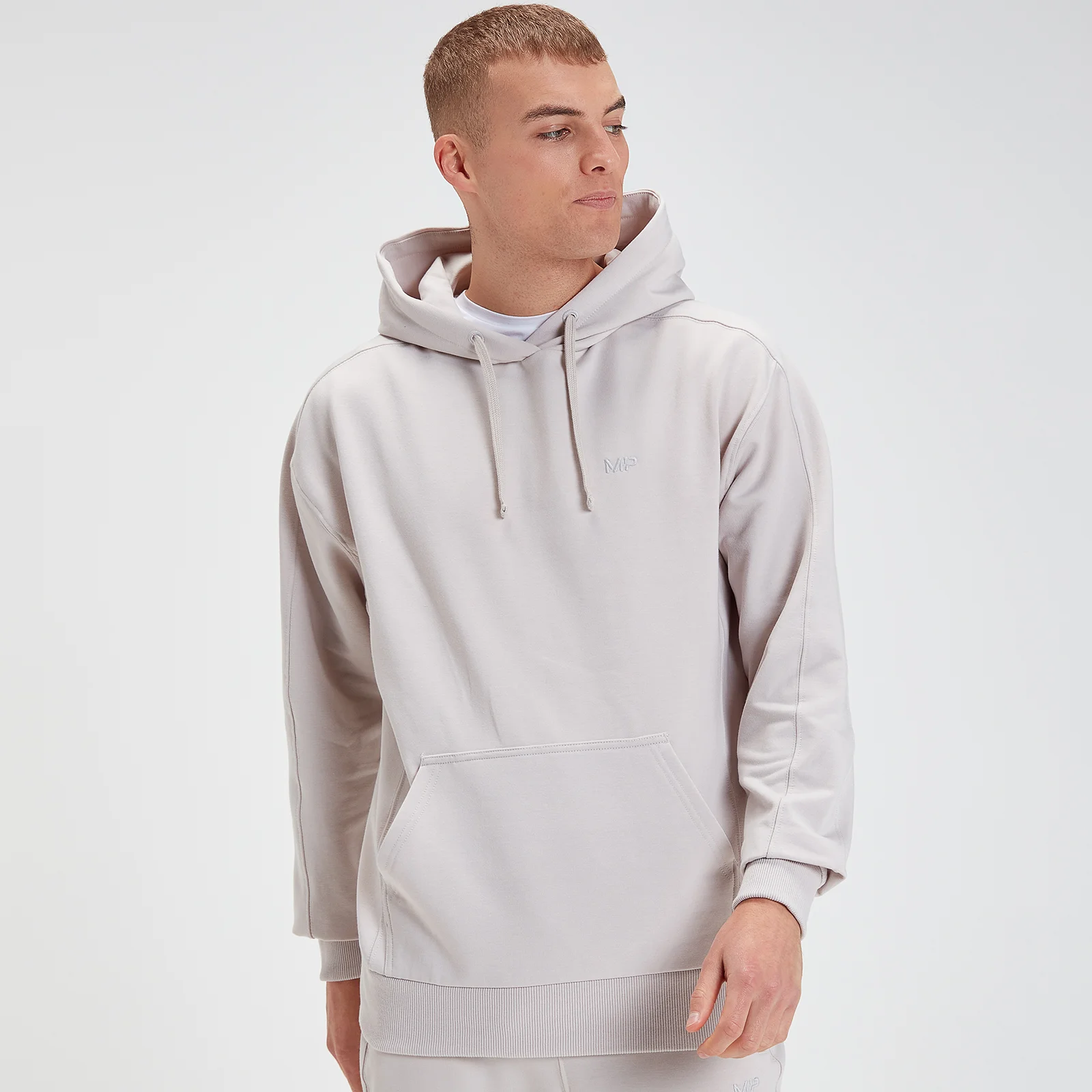 MP pánská mikina s kapucí Rest Day Oversized – šedá kost - L Obrázek 1