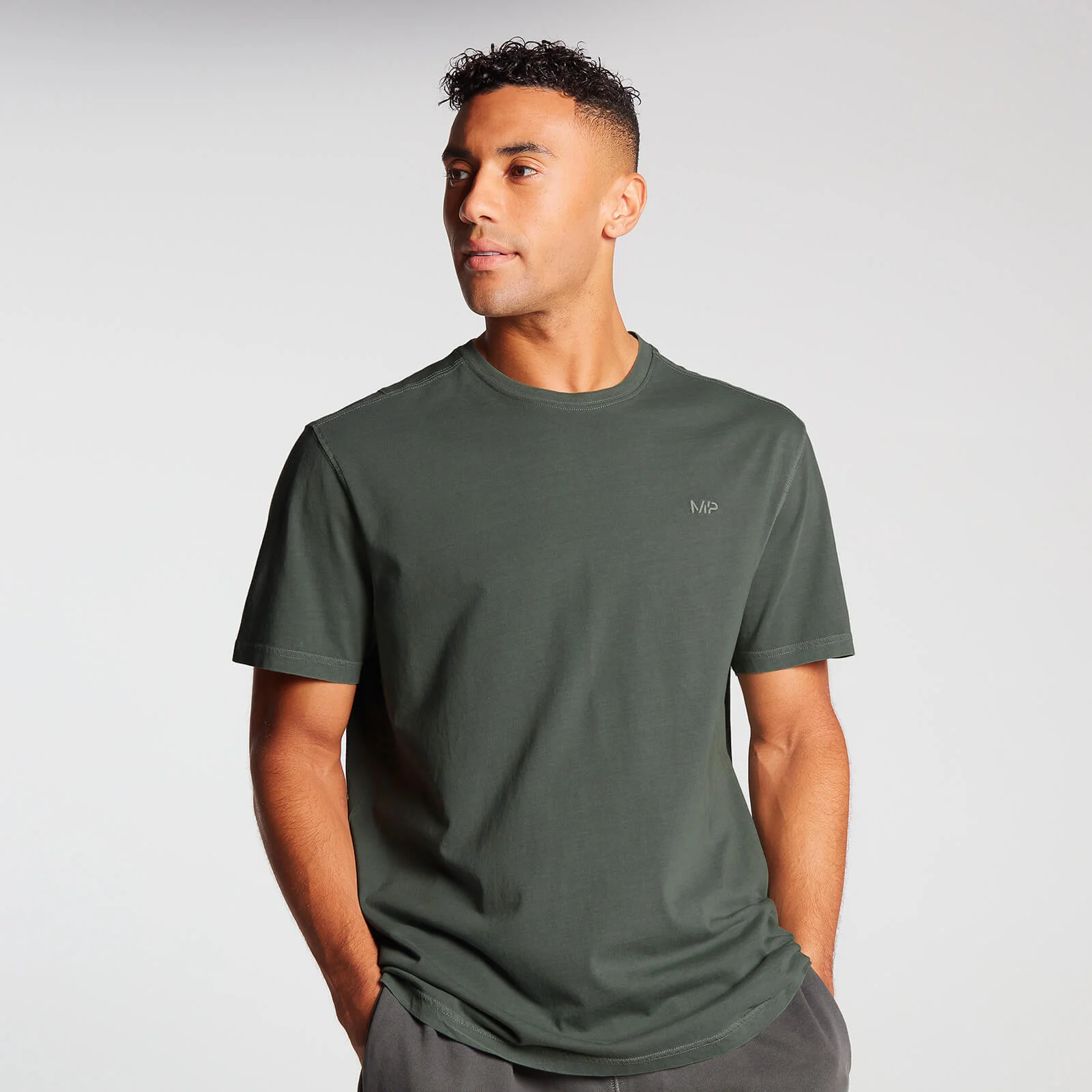 MP Men's Training Short Sleeve Oversized T-Shirt - Vine Leaf - XXS Obrázek 1