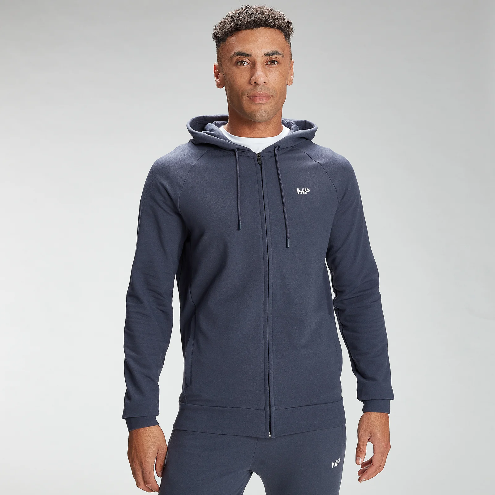 MP Men's Form Zip Up Hoodie - Graphite - XXS Obrázek 1