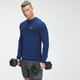 MP Pánský Essential Seamless Top s Dlouhým Rukávem – Intenzivně Modrý Melír