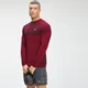 MP Pánský Essential Seamless Top s Dlouhým Rukávem – Vínový Melír